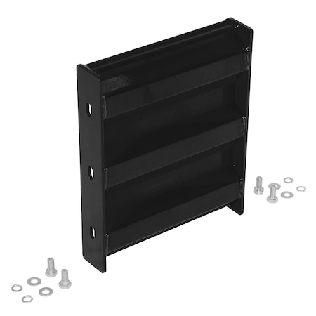 Vestil Bolt-On Style Guard Rail 1 Ft Black GR-F3R-BO-1-BK